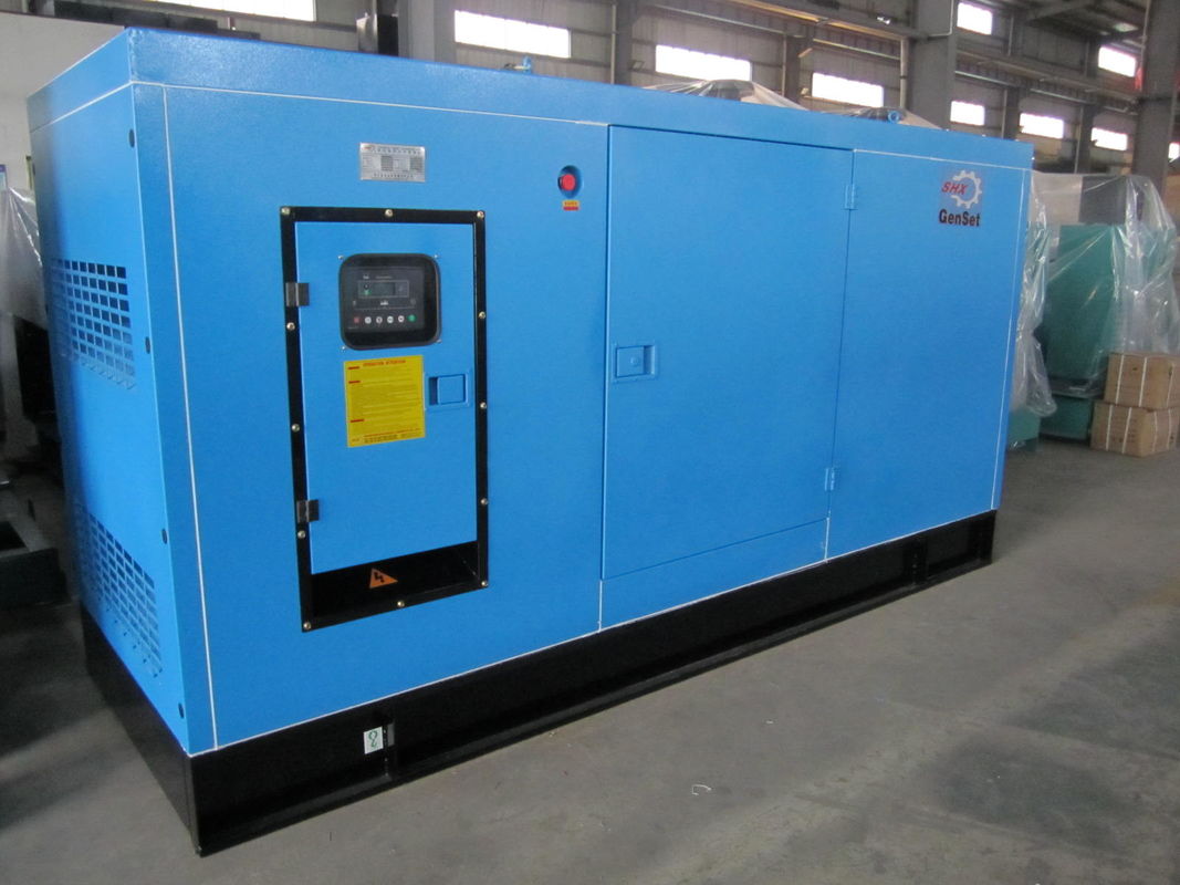 Blue 200KVA Silent Diesel Generator 6CTA8.3G2 160KW Cummins Diesel