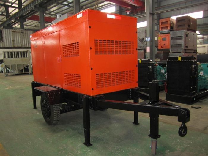 Automatic 100 KVA Mobile Power Unit Generator Silent Type For Emergency