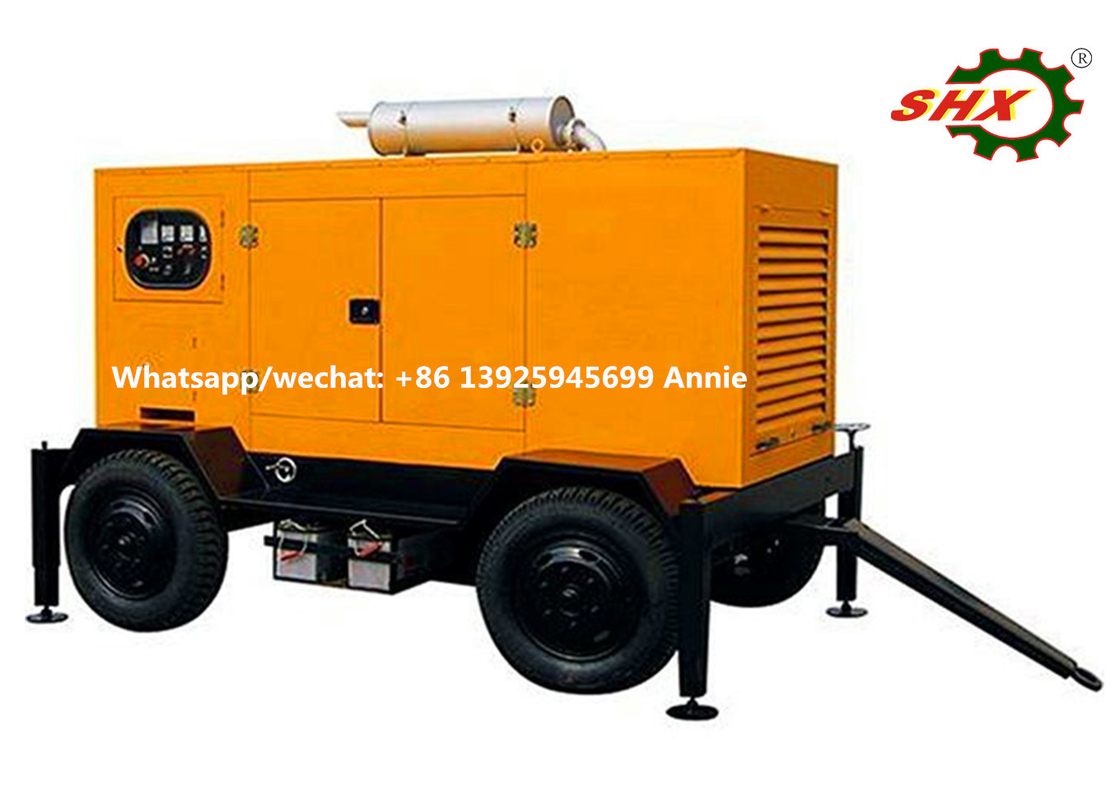 Emergency Standby mobile electric generator Set 375KVA  With Soundproof Canopy