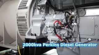 2000kva Perkins Diesel Generator Power Solution