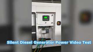 Silent Diesel Generator White Color Testing