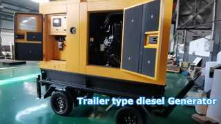 Trailer Diesel Generator Power On Demand
