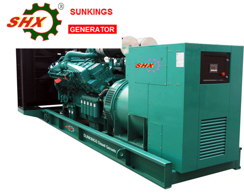 60hz 6.3kv 1000KW Cummins Open Type Generators