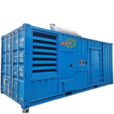 Buy Water Cooling 1375 KVA 1100KW Engine Soundproof Diesel Generator Containerized 40HQ ATS 24V DC Start online manufacture
