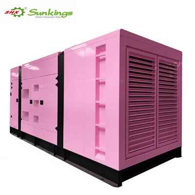 Buy Customized 800KVA/640KW Three-Phase Pink Diesel Generator with ATS Stamford Alternator 50/60 Hz Frequency Silent Type online manufacture
