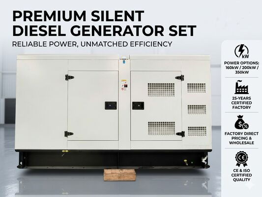 Cummins Silent diesel Generator Custom 160kw 200kw 350kw diesel Generator Silent Set with 3 Phase Generator for Factory Price